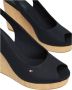 Tommy Hilfiger Sleehaksandaaltjes TOMMY WEBBING LOW WEDGE SANDAL met opvallende logo - Thumbnail 10