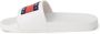 Tommy Hilfiger Pool Slides Essential Dames Slippers Off White - Thumbnail 12