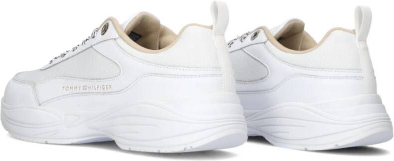 Tommy Hilfiger Witte Chunky Runner Lage Sneakers White Dames