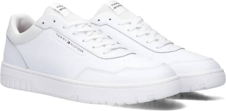 Tommy Hilfiger Witte Core Leren Sneakers White Heren