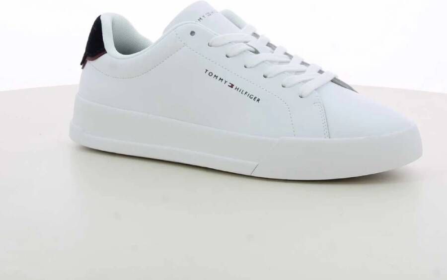 Tommy Hilfiger Witte Court Leren Herenschoenen White Heren