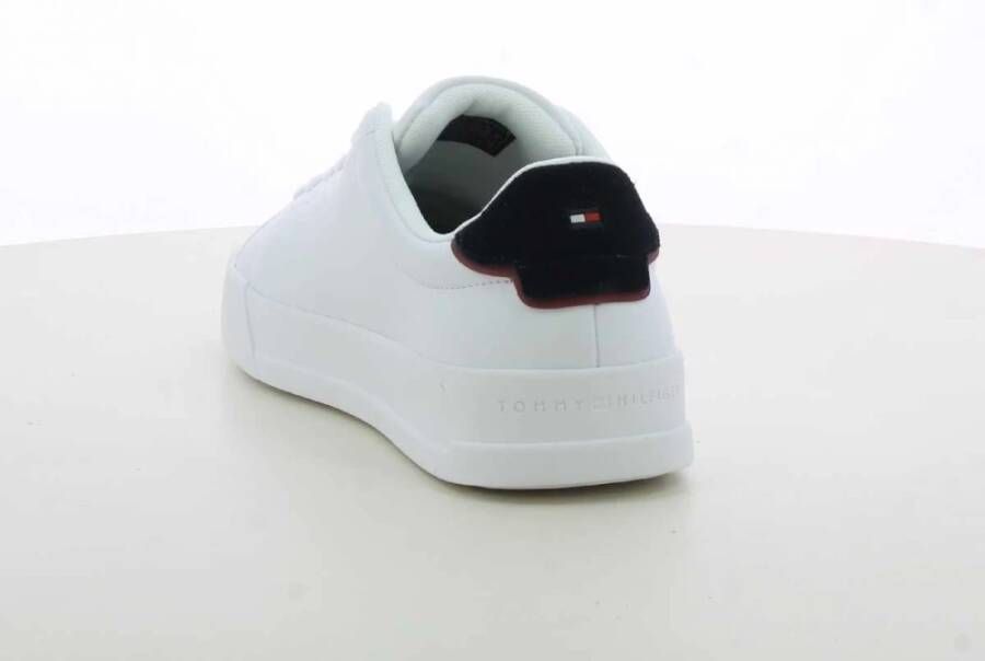 Tommy Hilfiger Witte Court Leren Herenschoenen White Heren