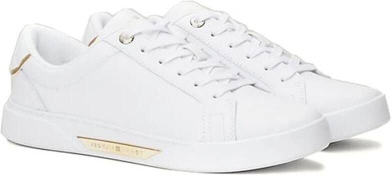 Tommy Hilfiger Witte Court Sneaker voor Vrouwen White Dames