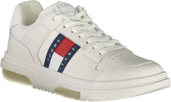 Tommy Hilfiger Witte Heren Sneaker Stijlvol Comfortabel White Heren