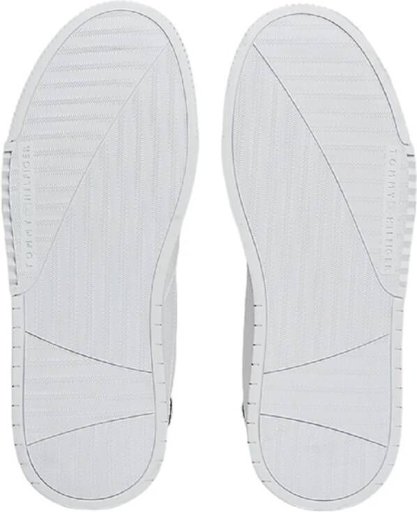 Tommy Hilfiger Witte lage leren sneakers White Heren