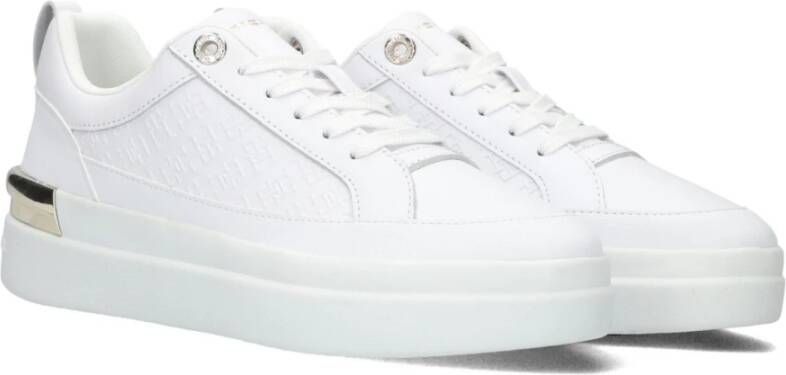 Tommy Hilfiger Witte Lage Sneakers Lux Court Monogram White Dames