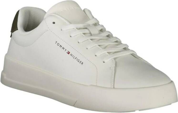 Tommy Hilfiger Witte lage sneakers voor heren White Heren