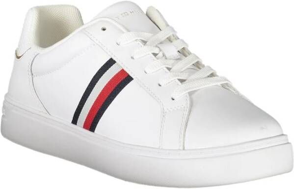 Tommy Hilfiger Witte Leren Dames Sneakers White Dames