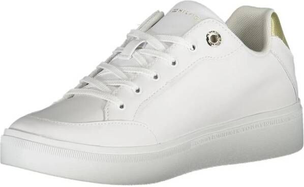 Tommy Hilfiger Witte Leren Dames Sneakers White Dames