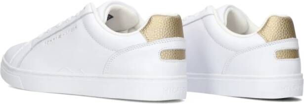 Tommy Hilfiger Witte Leren Essential Cupsole Sneakers White Dames