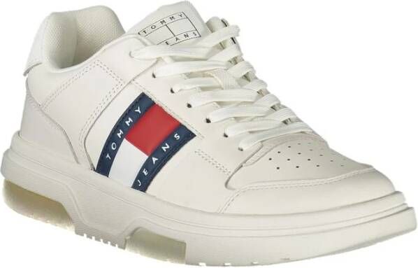 Tommy Hilfiger Witte Polyester Sneaker White Heren