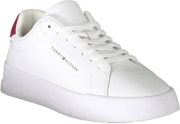 Tommy Hilfiger Witte Polyester Sneaker White Heren