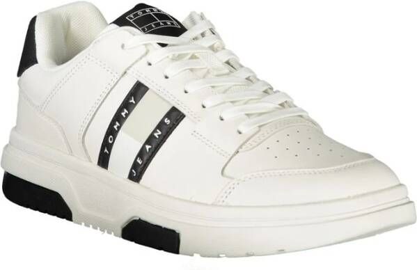 Tommy Hilfiger Witte Polyester Sneaker White Heren