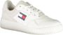 Tommy Hilfiger Witte Polyester Sneakers met Veters Contrastdetails Print Logo White Dames - Thumbnail 3