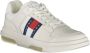 Tommy Hilfiger Witte polyester sneakers met veters contrastdetails print logo White Heren - Thumbnail 9