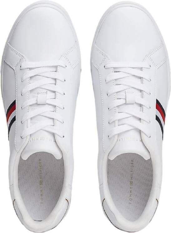 Tommy Hilfiger Witte Sneakers Leer NorHeren Pasvorm White Dames