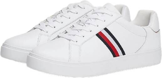 Tommy Hilfiger Witte Sneakers Leer NorHeren Pasvorm White Dames