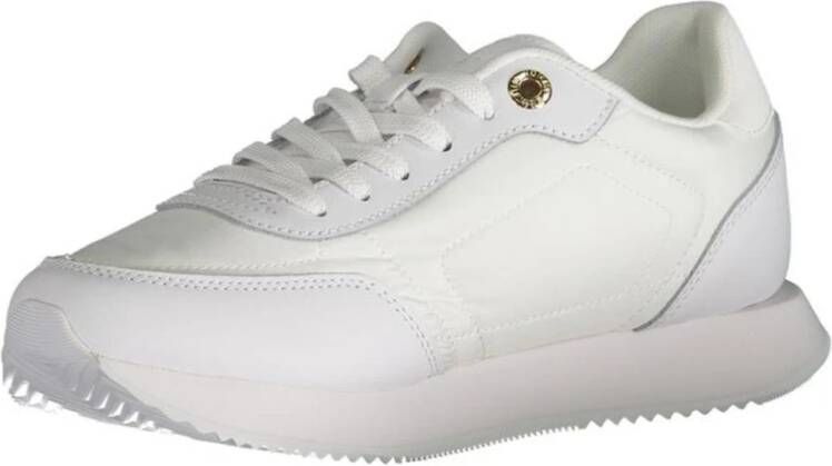 Tommy Hilfiger Witte Sneakers met Contrastdetails en Logo White Dames