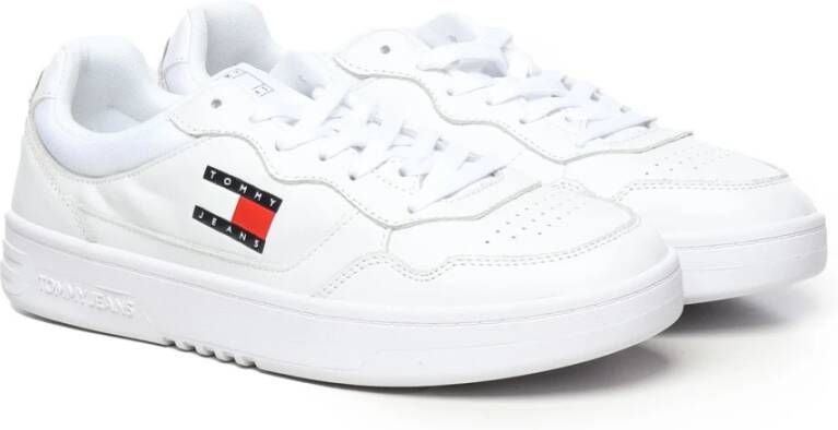 Tommy Hilfiger Witte Sneakers met Kleurblokpatroon White Heren