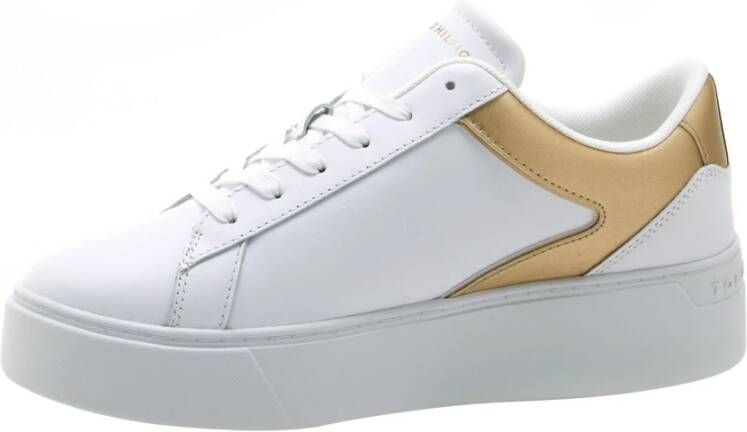 Tommy Hilfiger Witte Sneakers TH Platform Court White Dames