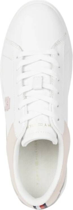 Tommy Hilfiger Witte Whimsy Roze Court Sneakers White Dames