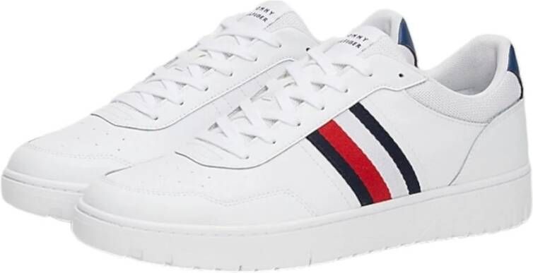 Tommy Hilfiger Sportieve witte vetersneakers met contrastdetails White Heren - Foto 5