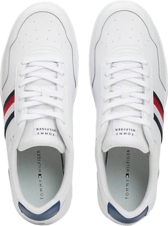 Tommy Hilfiger Sportieve witte vetersneakers met contrastdetails White Heren - Foto 6