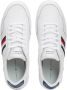 Tommy Hilfiger Sportieve witte vetersneakers met contrastdetails White Heren - Thumbnail 6