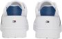 Tommy Hilfiger Sportieve witte vetersneakers met contrastdetails White Heren - Thumbnail 7