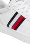 Tommy Hilfiger Sportieve witte vetersneakers met contrastdetails White Heren - Thumbnail 8