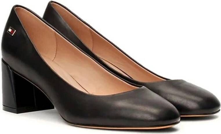 Tommy Hilfiger Zwarte Blokhak Pumps Black Dames