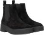 Tommy Hilfiger Zwarte Chelsea Flag Enkellaarzen Black Dames - Thumbnail 2