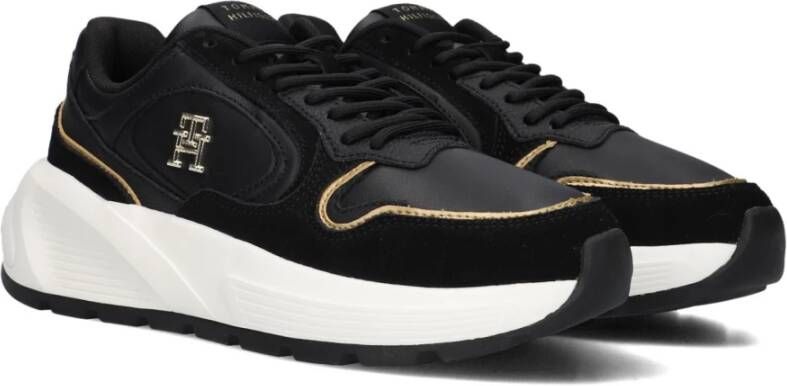 Tommy Hilfiger Zwarte Chunky Fashion Sneakers Black Dames