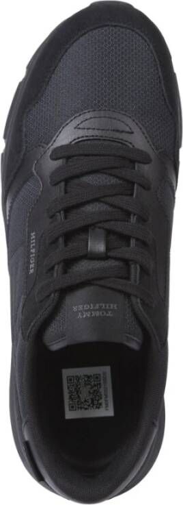 Tommy Hilfiger Zwarte Cordura Mix Sneakers Black Heren