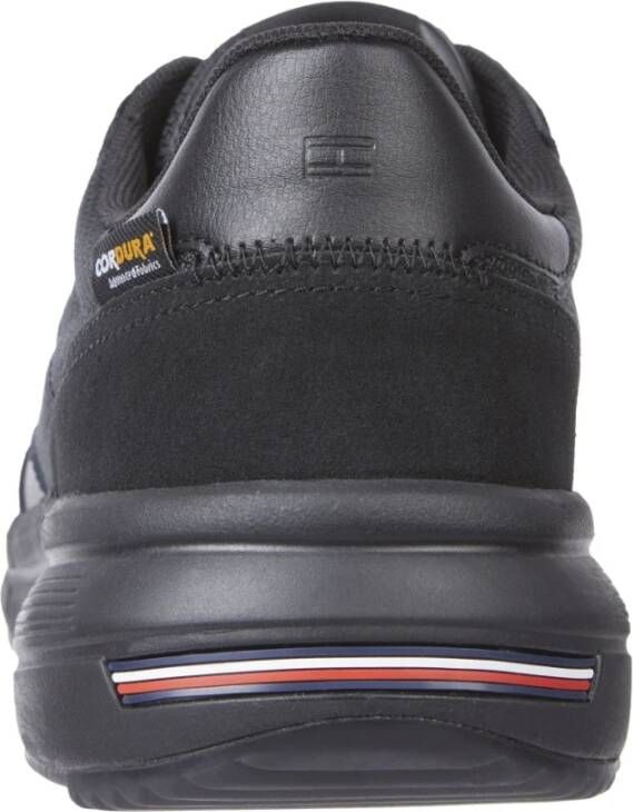 Tommy Hilfiger Zwarte Cordura Mix Sneakers Black Heren