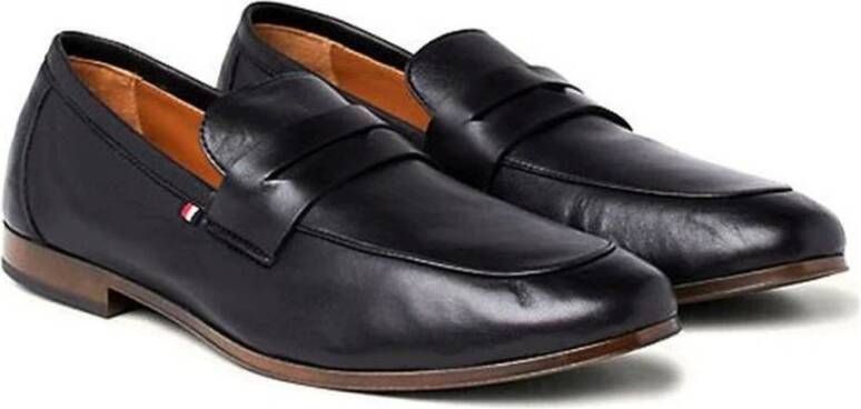 Tommy Hilfiger Zwarte Flex Loafer Schoenen Black Heren