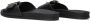 Tommy Hilfiger Zwarte Leren Hardware Platte Slippers Black Dames - Thumbnail 9