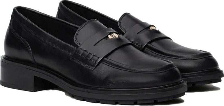 Tommy Hilfiger Zwarte Penny Loafer voor Vrouwen Black Dames