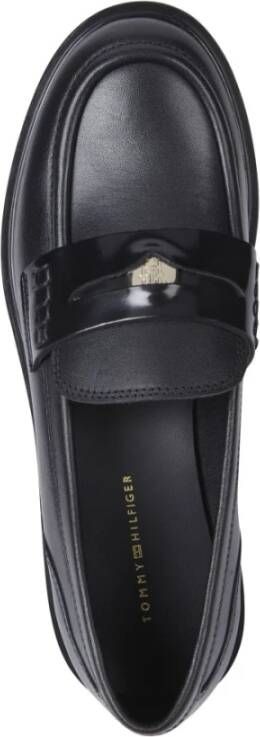 Tommy Hilfiger Zwarte Penny Loafer voor Vrouwen Black Dames