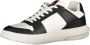 Tommy Hilfiger Sportieve Zwarte Vetersneakers met Witte Contrastdetails en Logoprint Black Dames - Thumbnail 8