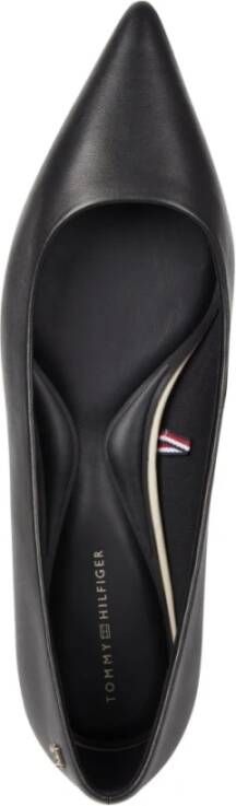 Tommy Hilfiger Zwarte puntige ballerinas Black Dames