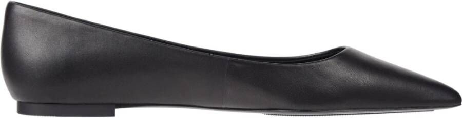 Tommy Hilfiger Zwarte puntige ballerinas Black Dames