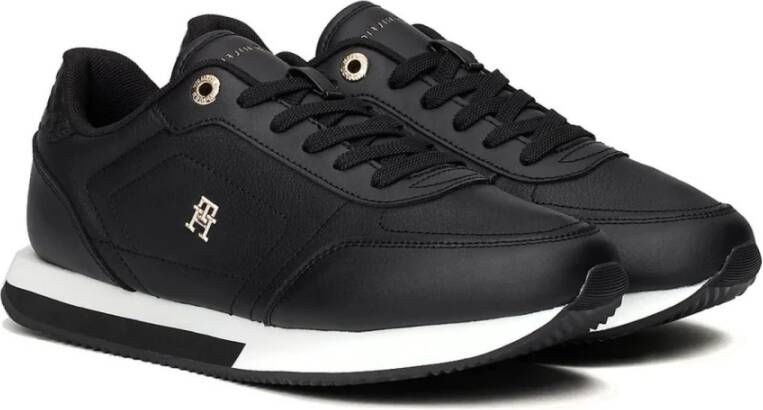 Tommy Hilfiger Zwarte Vrijetijdssneakers voor Vrouwen Black Dames