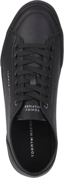 Tommy Hilfiger Zwarte Vulc Sneakers voor Mannen Black Heren