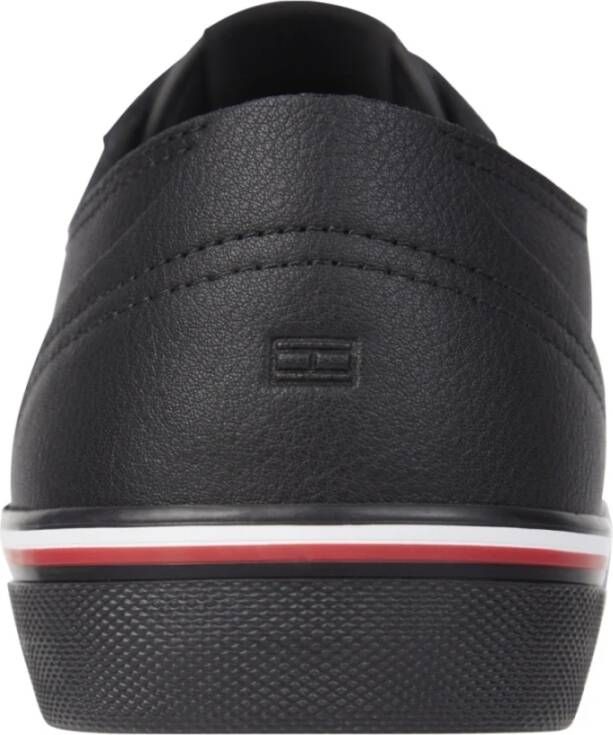 Tommy Hilfiger Zwarte Vulc Sneakers voor Mannen Black Heren