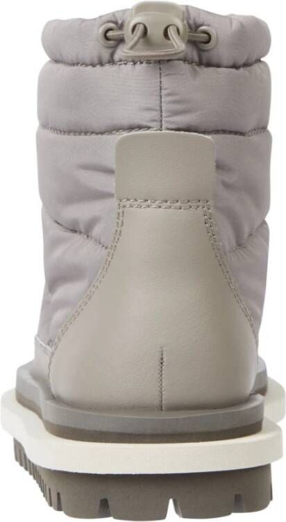 Tommy Jeans Beige Gewatteerde Platte Enkellaarzen Beige Dames