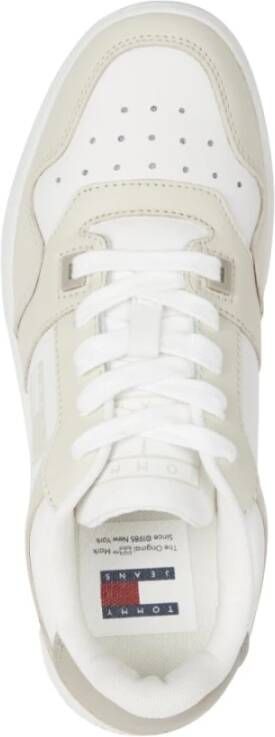 Tommy Jeans Beige Retro Tonal Logo Sneakers Beige Dames