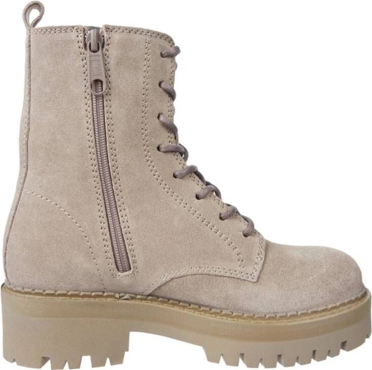 Tommy Jeans Beige Veterschoenen enkellaarsjes Beige Dames