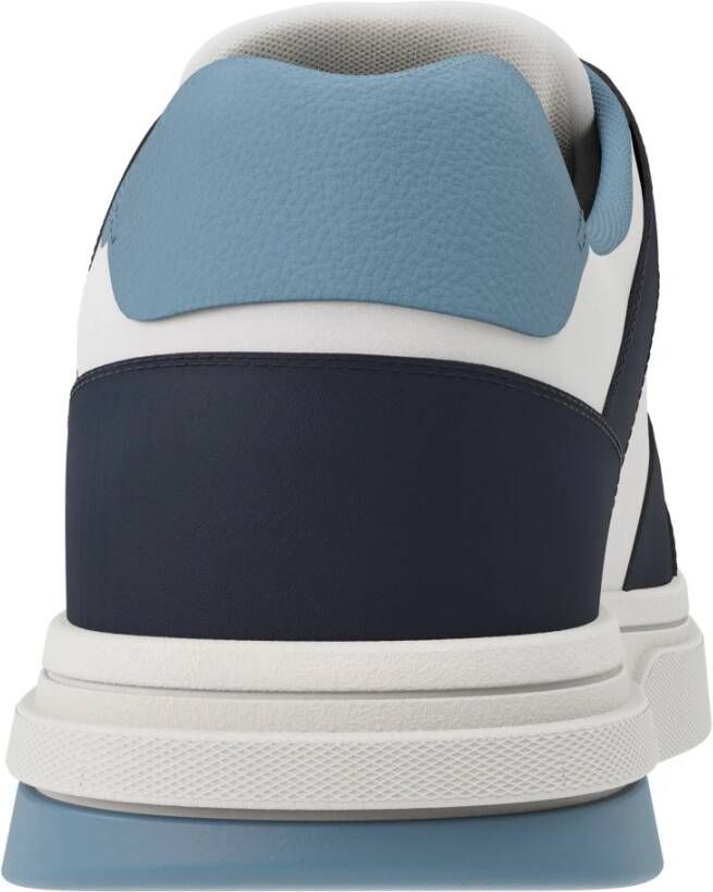 Tommy Jeans Blauwe Sneakers Veters Ronde Neus Multicolor Heren