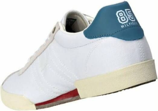 Tommy Jeans Canvas Sneakers Blancs White Heren